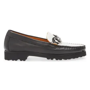 Robert Zur Femme Soho Cuir Noir/Blanc