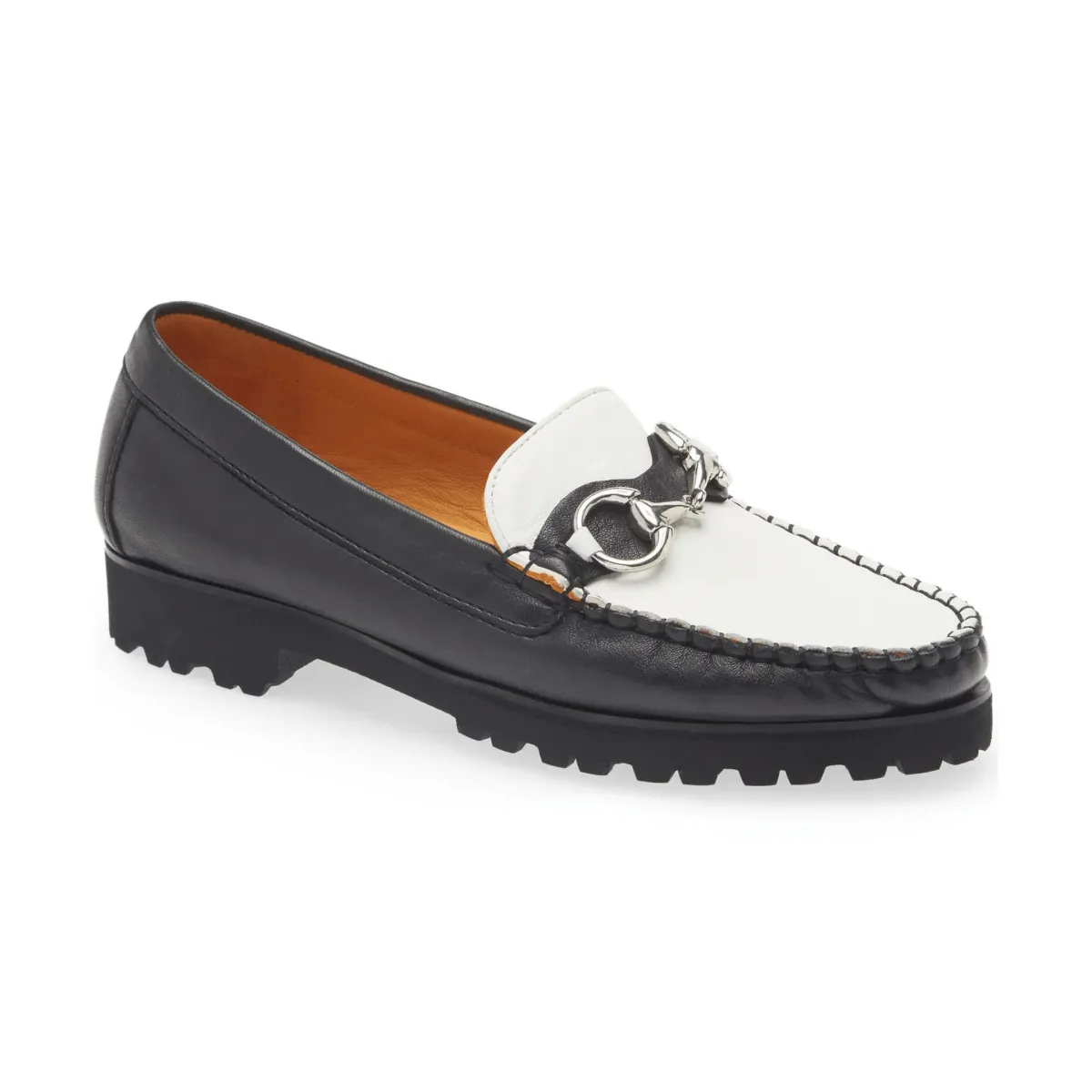 Robert Zur Femme Soho Cuir Noir/Blanc