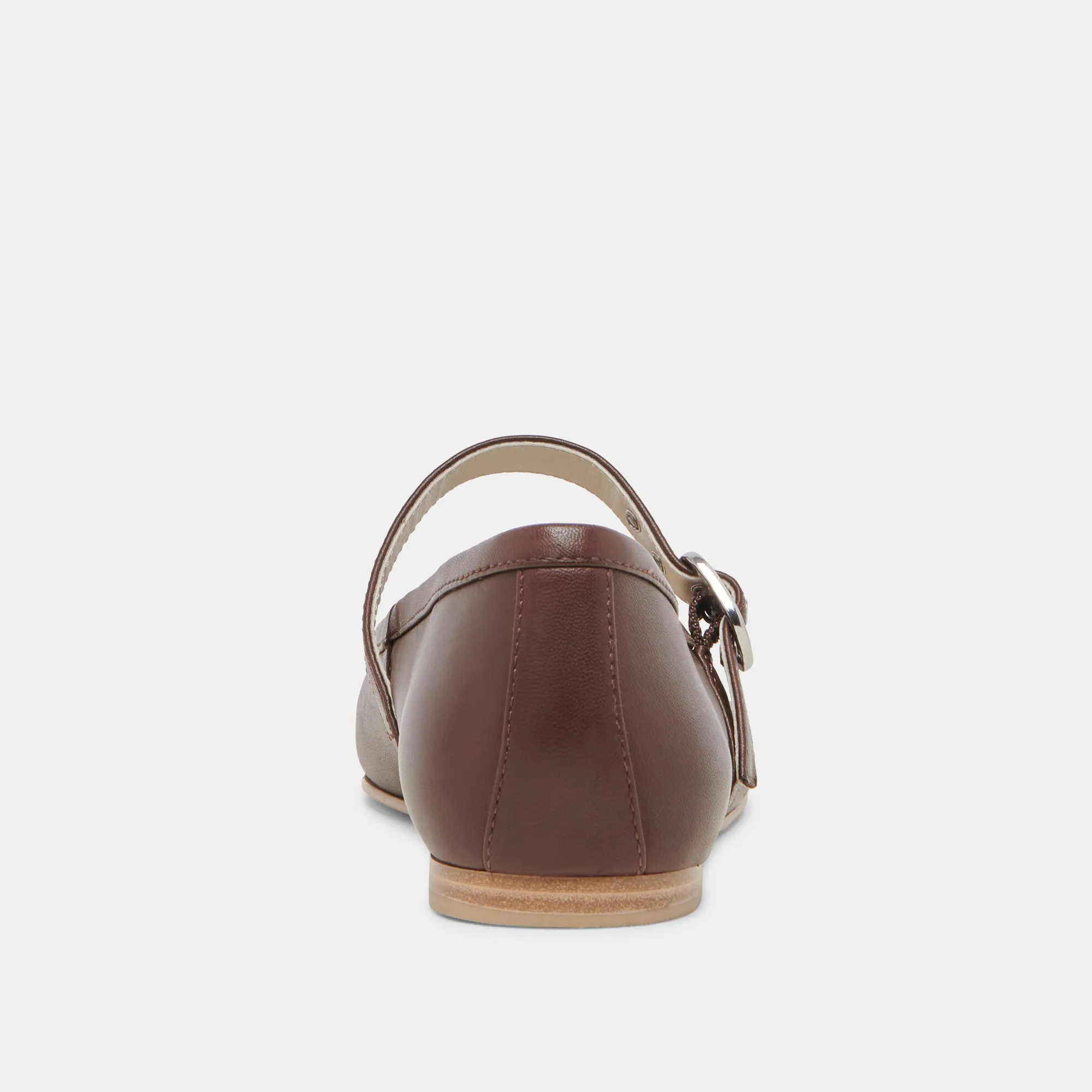 BALLERINES RODNI EN CUIR MARRON FONCÉ