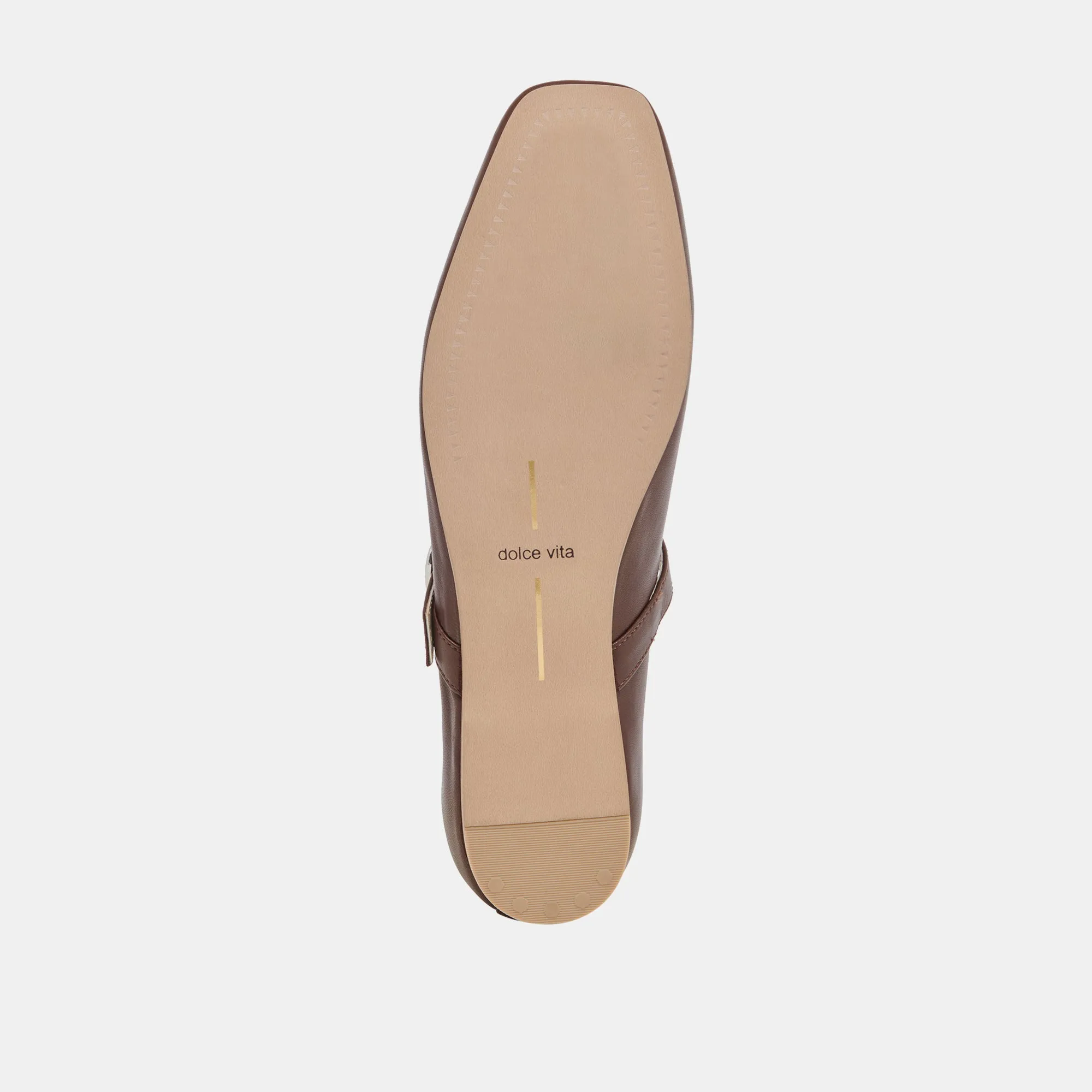 BALLERINES RODNI EN CUIR MARRON FONCÉ