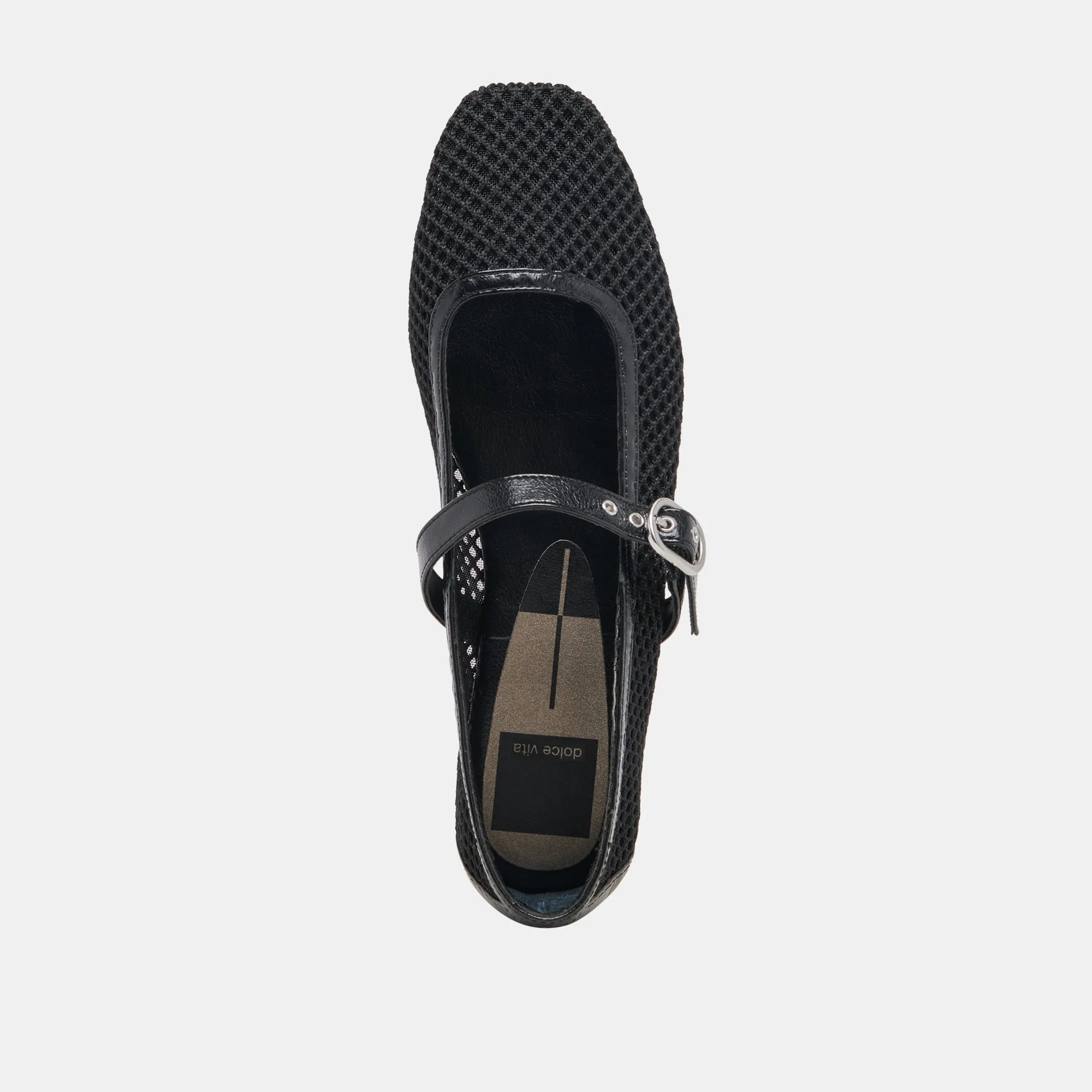 RODNI BALLETINES EN MAILLE TISSÉE NOIRE