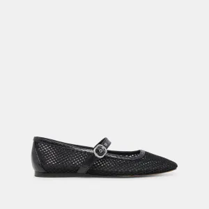 RODNI BALLETINES EN MAILLE TISSÉE NOIRE