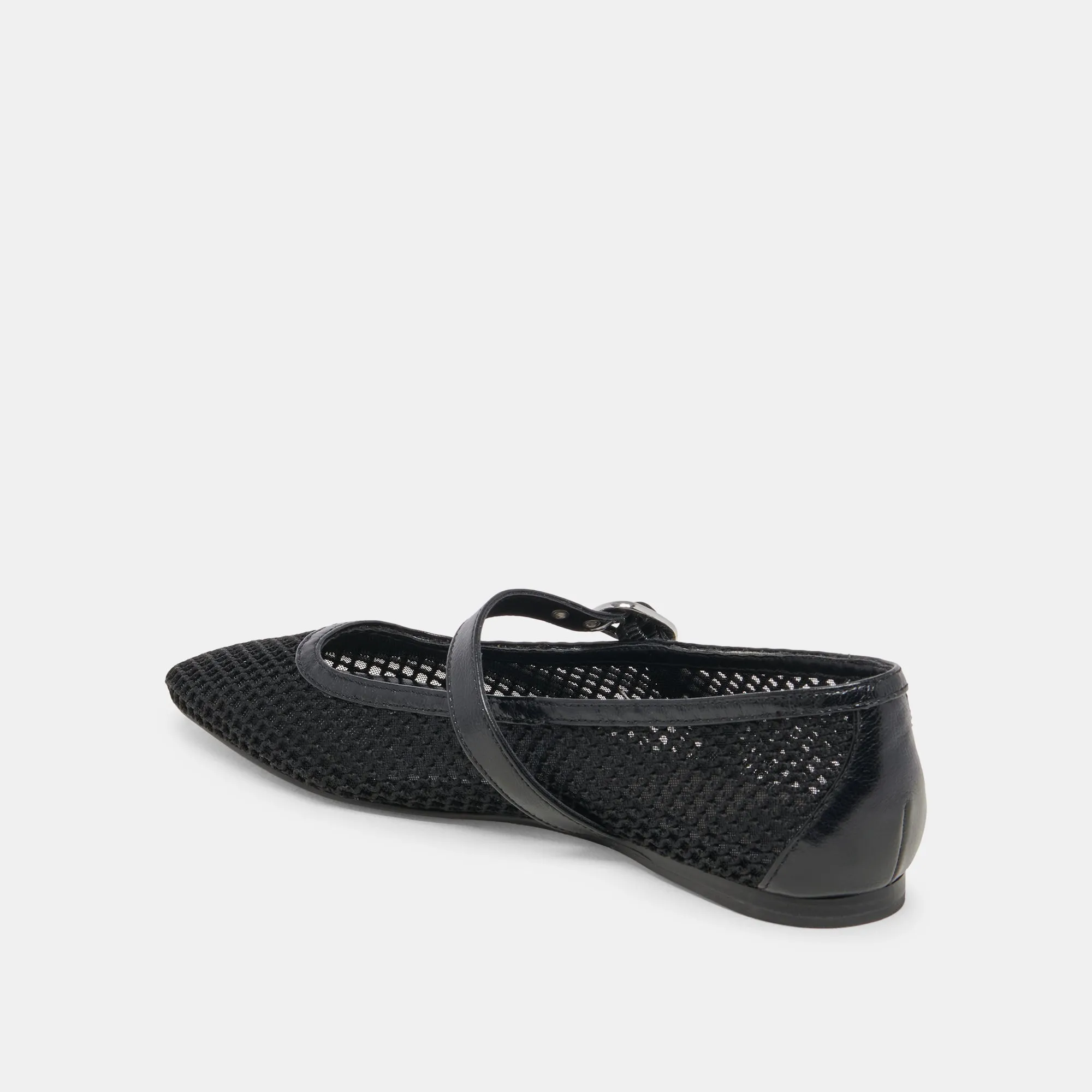 RODNI BALLETINES EN MAILLE TISSÉE NOIRE