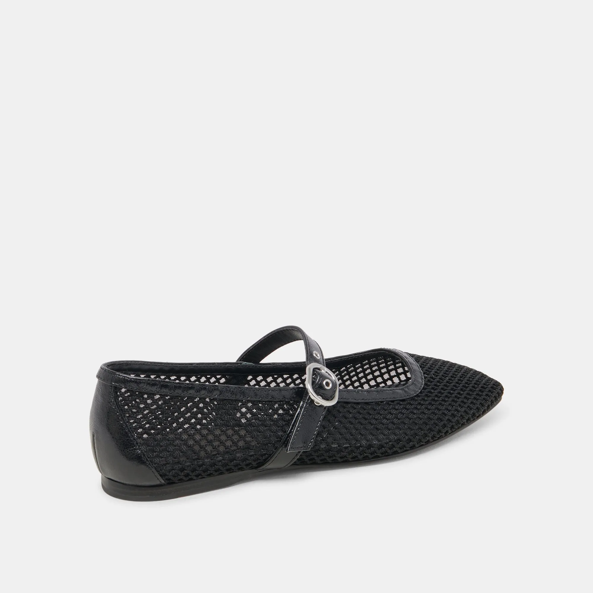 RODNI BALLETINES EN MAILLE TISSÉE NOIRE