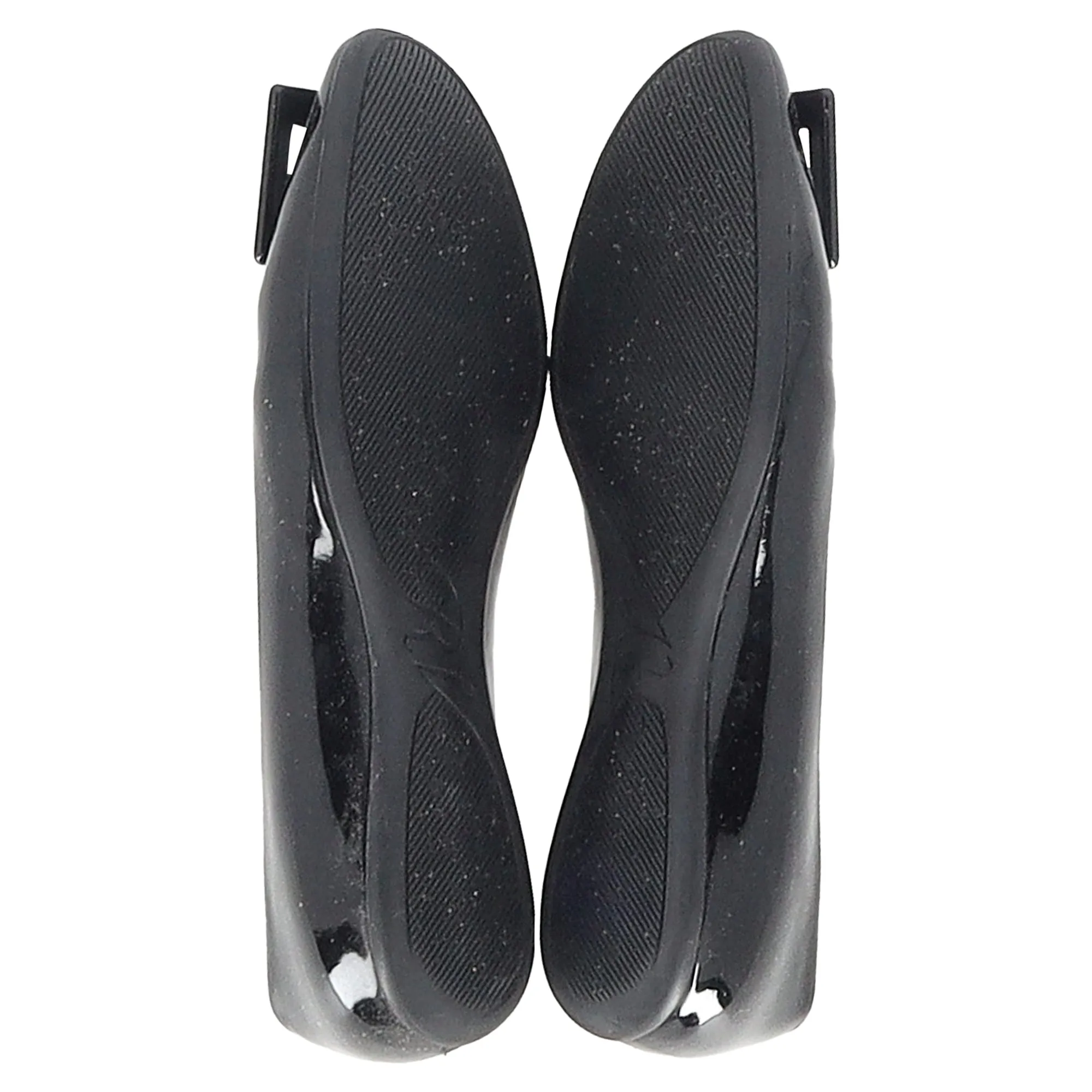 Roger Vivier Gommette Ballerines en Cuir Verni Noir_Roger-Vivier