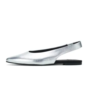 Rollie Slingback à Pointe Argenté
