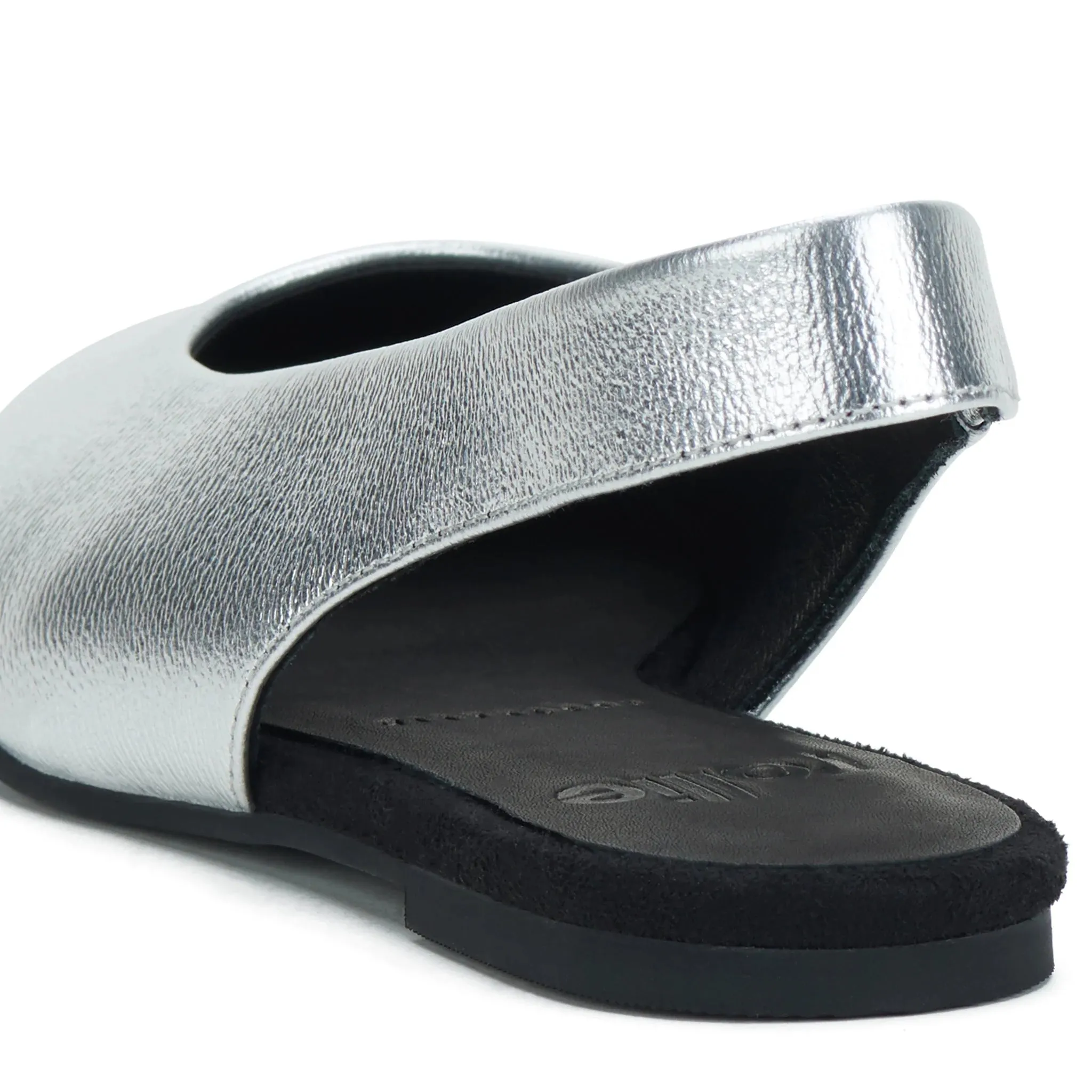 Rollie Slingback à Pointe Argenté