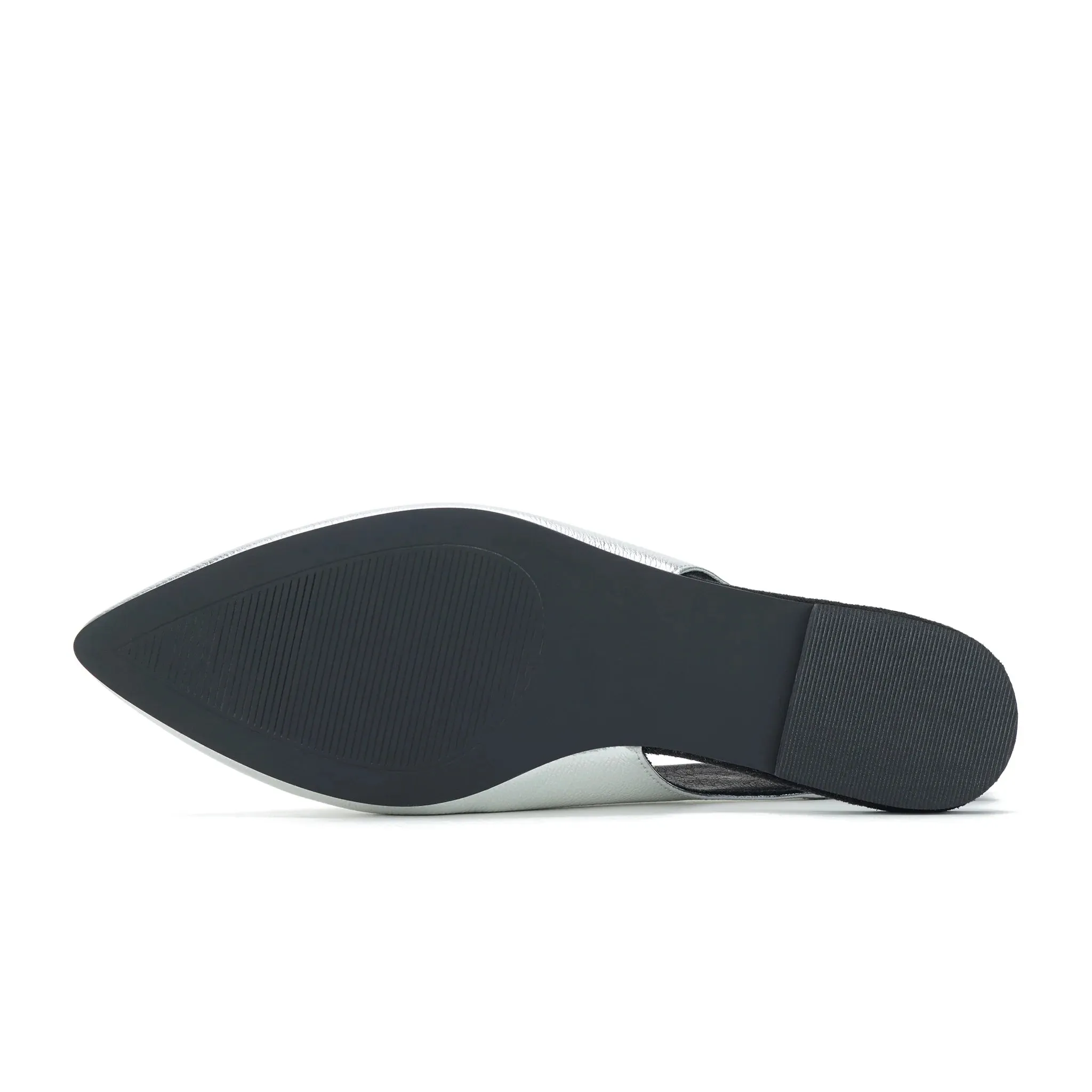 Rollie Slingback à Pointe Argenté