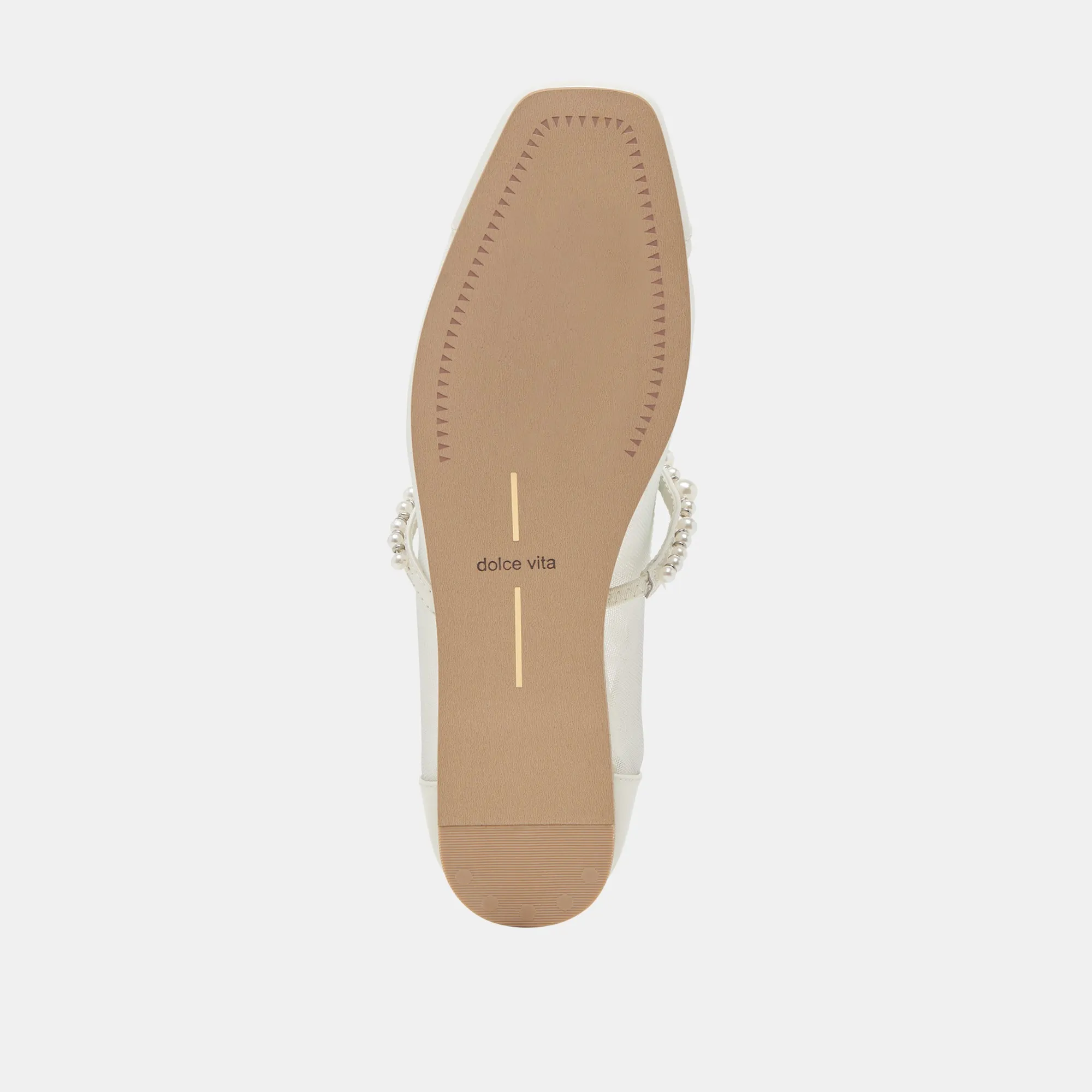 ROLLIN PEARL BALLERINES BLANCHES EN MAILLE
