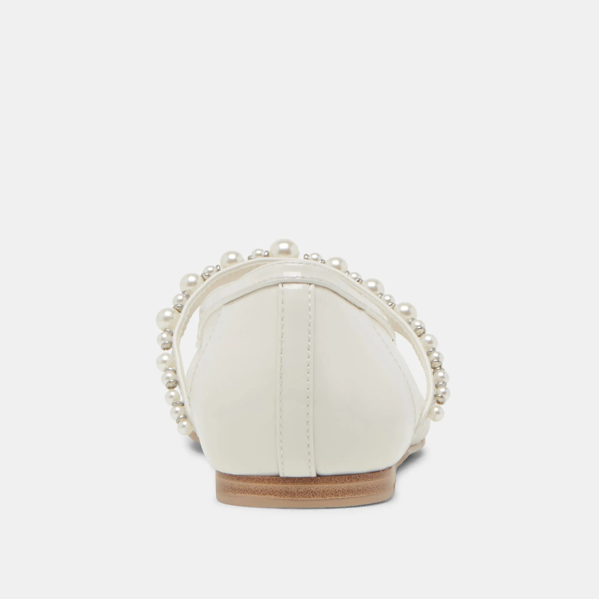 ROLLIN PEARL BALLERINES BLANCHES EN MAILLE