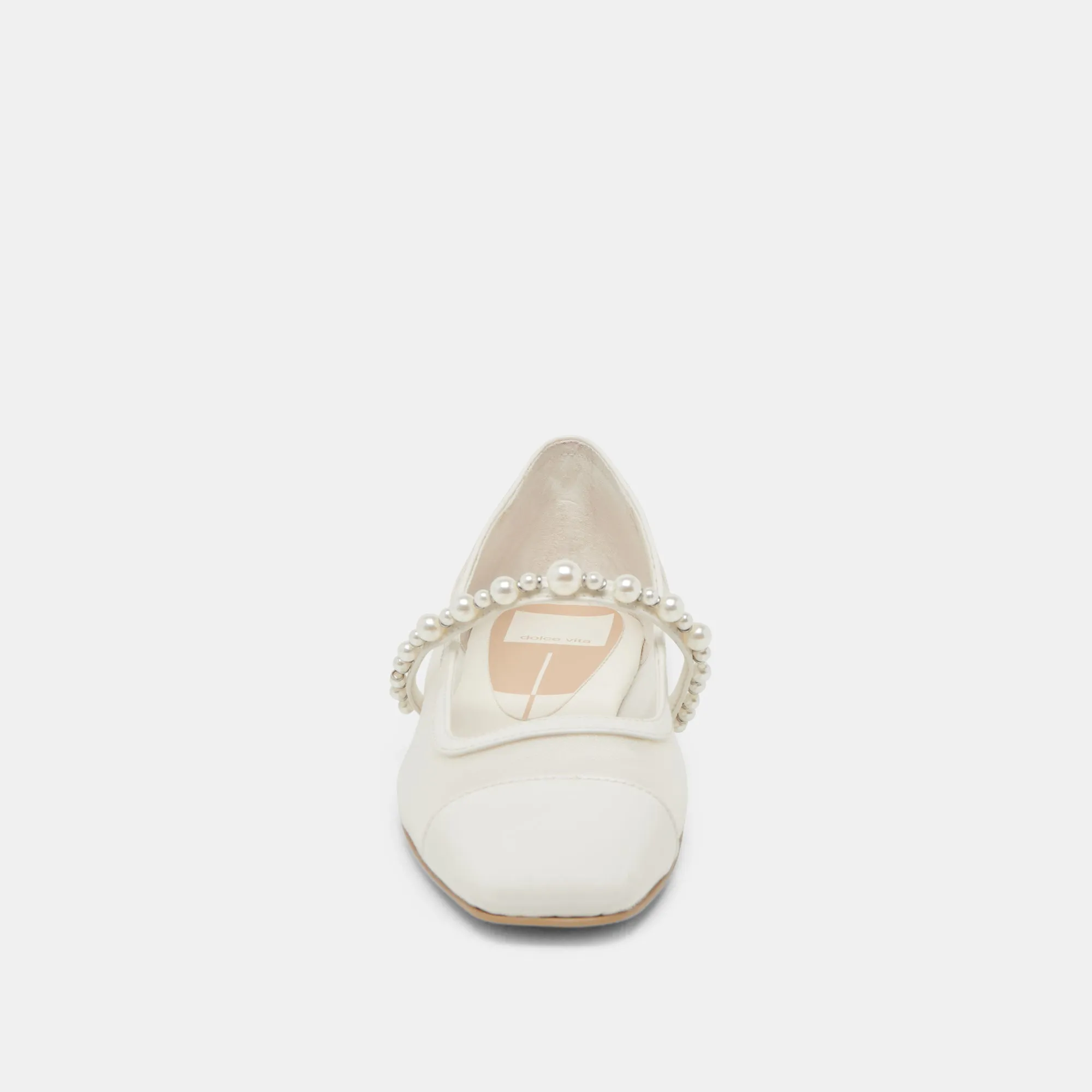 ROLLIN PEARL BALLERINES BLANCHES EN MAILLE