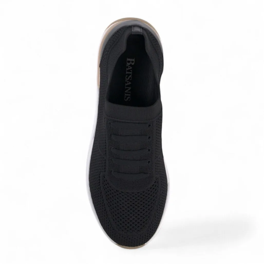 Chaussures de sport tricotées noires Ronaldo
