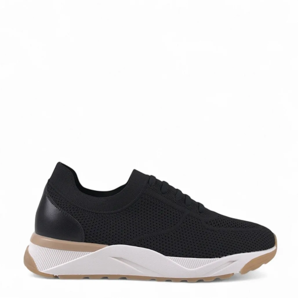 Chaussures de sport tricotées noires Ronaldo