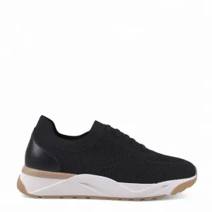 Chaussures de sport tricotées noires Ronaldo