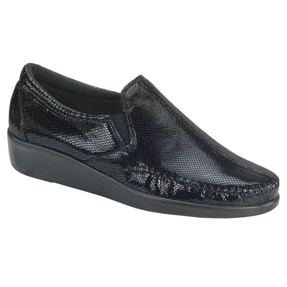 SAS Femme Rêve de Serpent Noir en Cuir