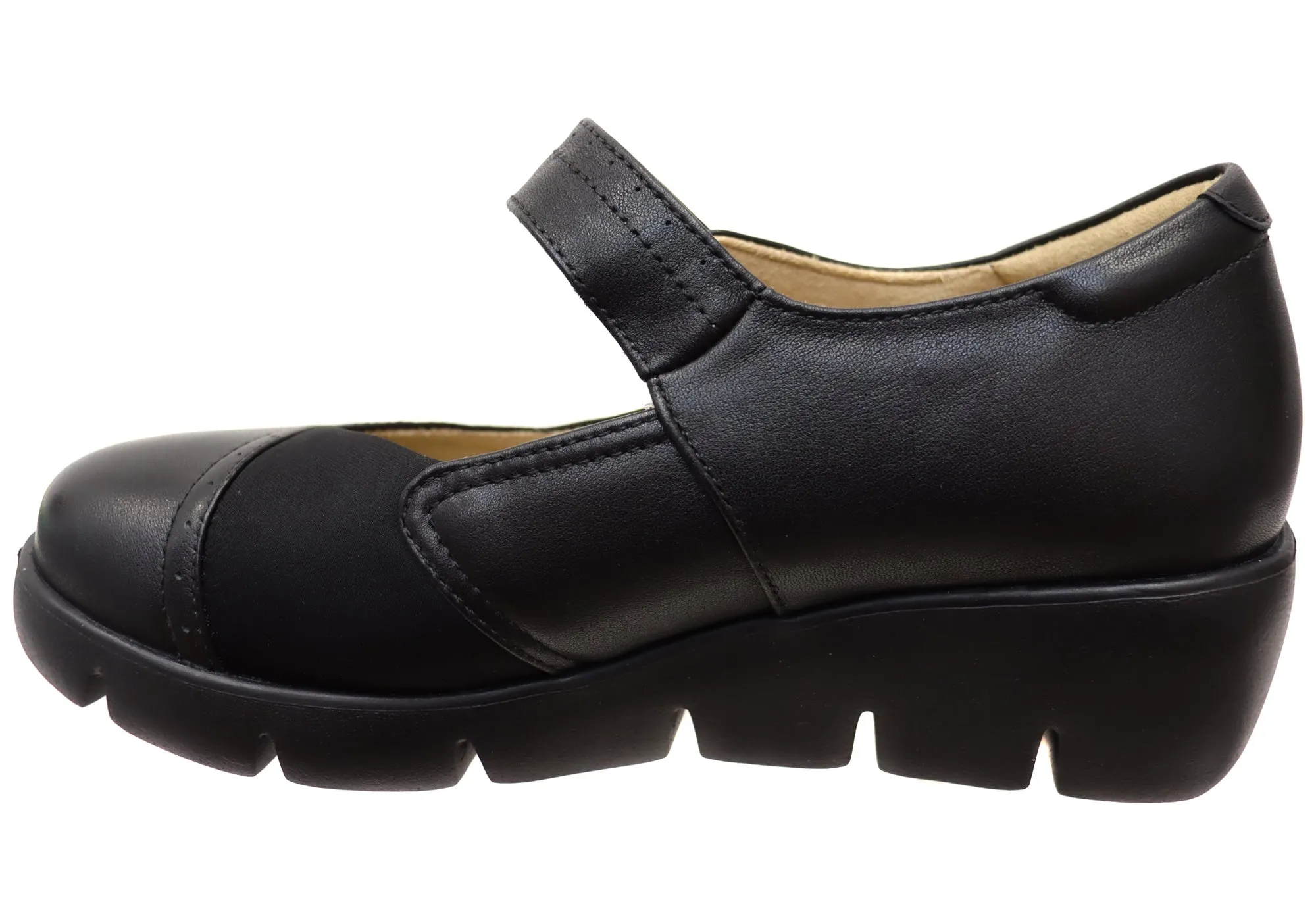 Chaussures confortables en cuir pour femmes Scholl Orthaheel Gracie Mary Jane