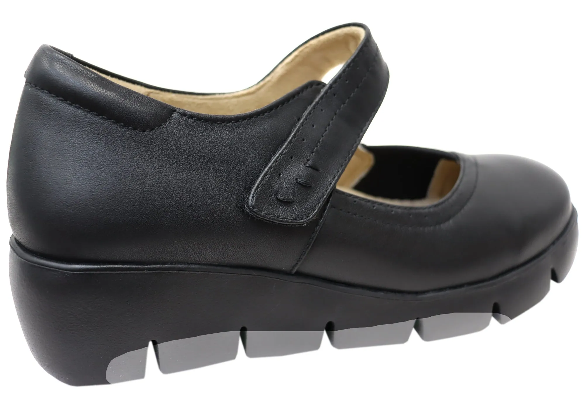 Chaussures confortables en cuir pour femmes Scholl Orthaheel Gracie Mary Jane