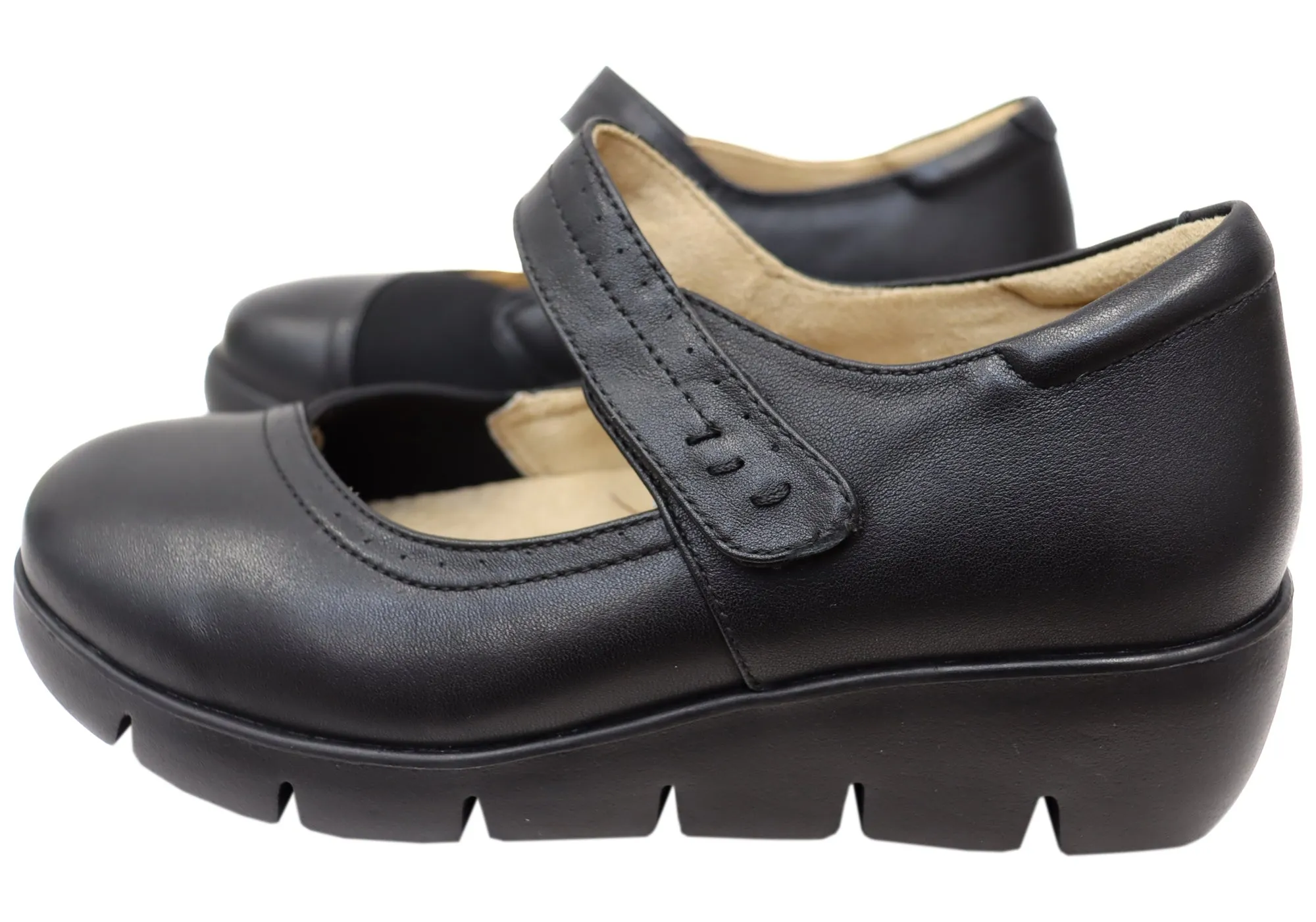 Chaussures confortables en cuir pour femmes Scholl Orthaheel Gracie Mary Jane