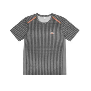 Sealskinz T-shirt de course ultra-léger Sprowston pour homme, motif diamant, noir SS25