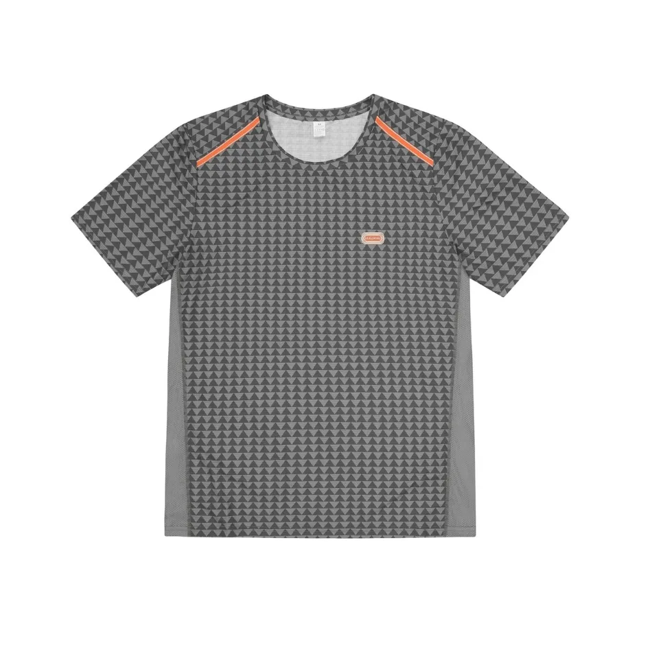 Sealskinz T-shirt de course ultra-léger Sprowston pour homme, motif diamant, noir SS25