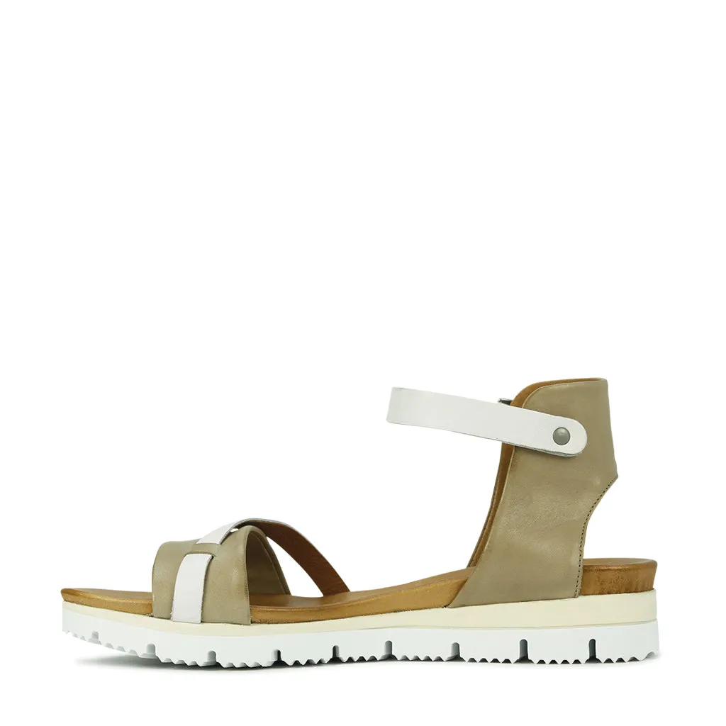 Sandales à lanière cheville en cuir Sode