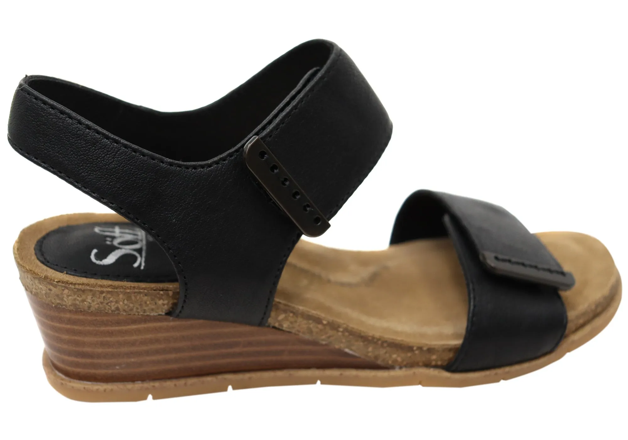 Sofft Verdi II Sandales Femme à Plateforme en Cuir avec Semelle Confortable Sofft