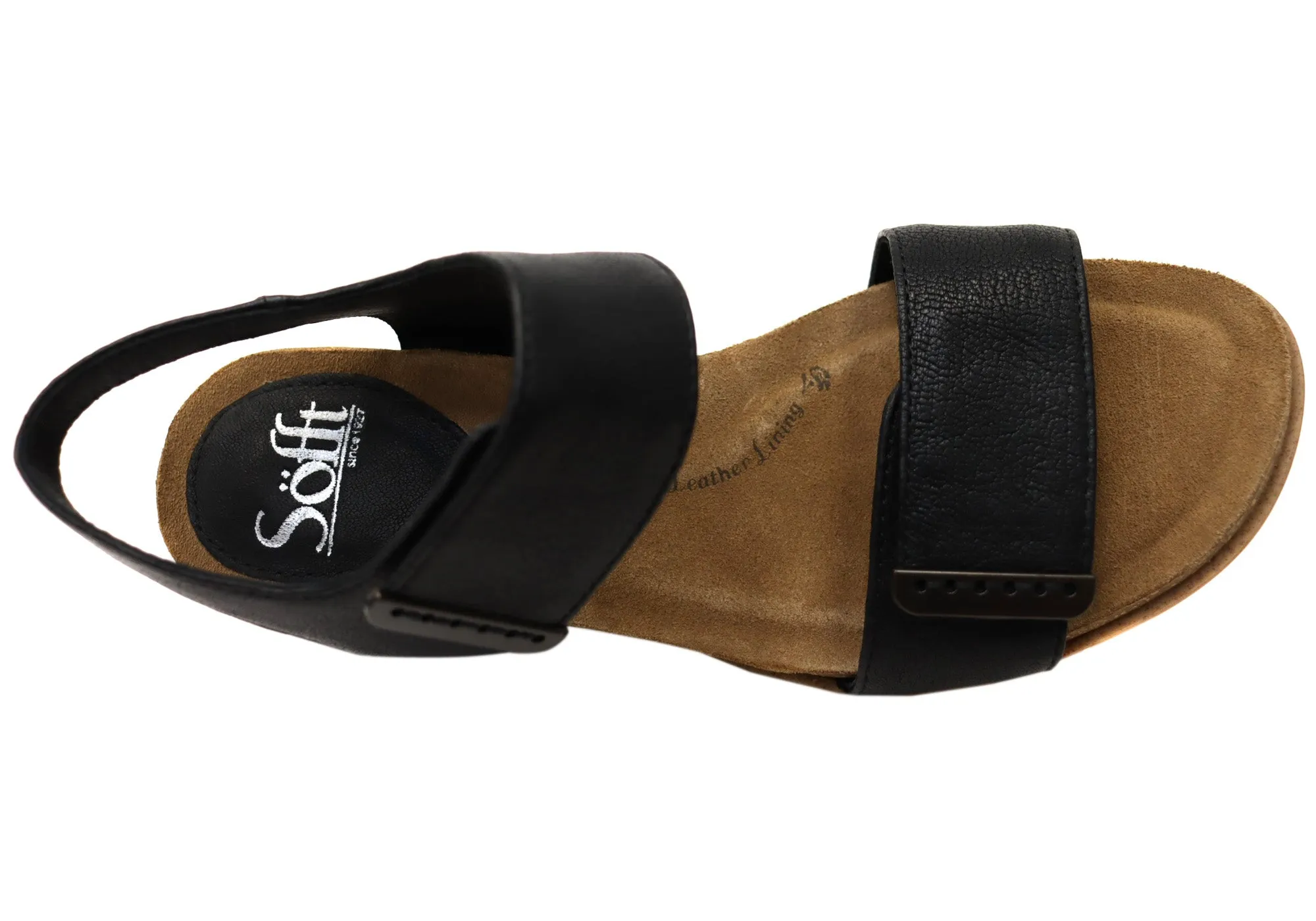 Sofft Verdi II Sandales Femme à Plateforme en Cuir avec Semelle Confortable Sofft