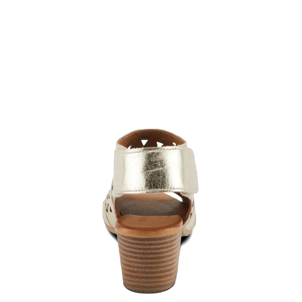 Sandale à talon Dorotha pour femmes Spring Step en or