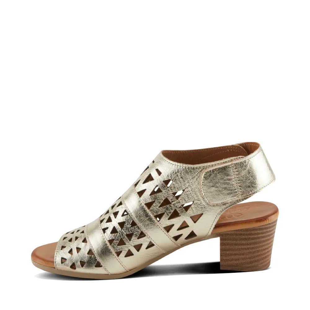 Sandale à talon Dorotha pour femmes Spring Step en or
