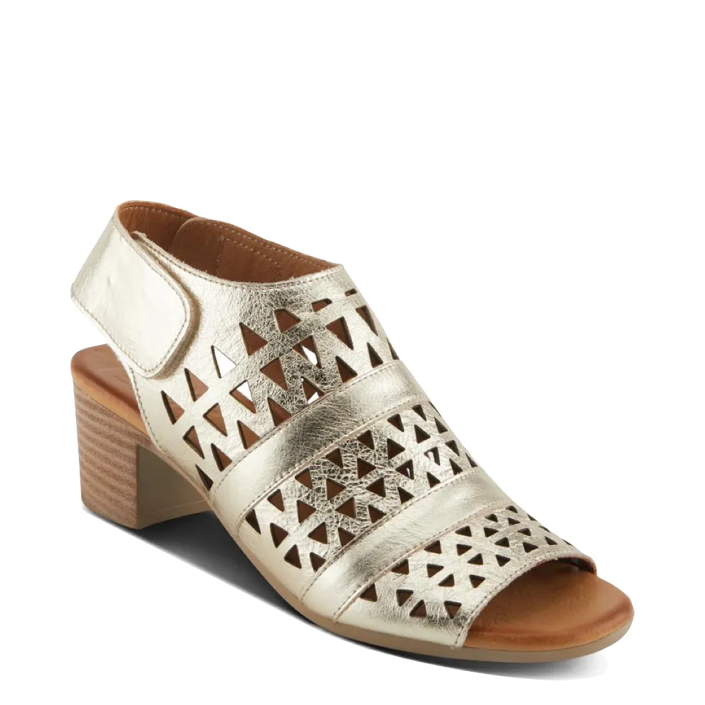 Sandale à talon Dorotha pour femmes Spring Step en or