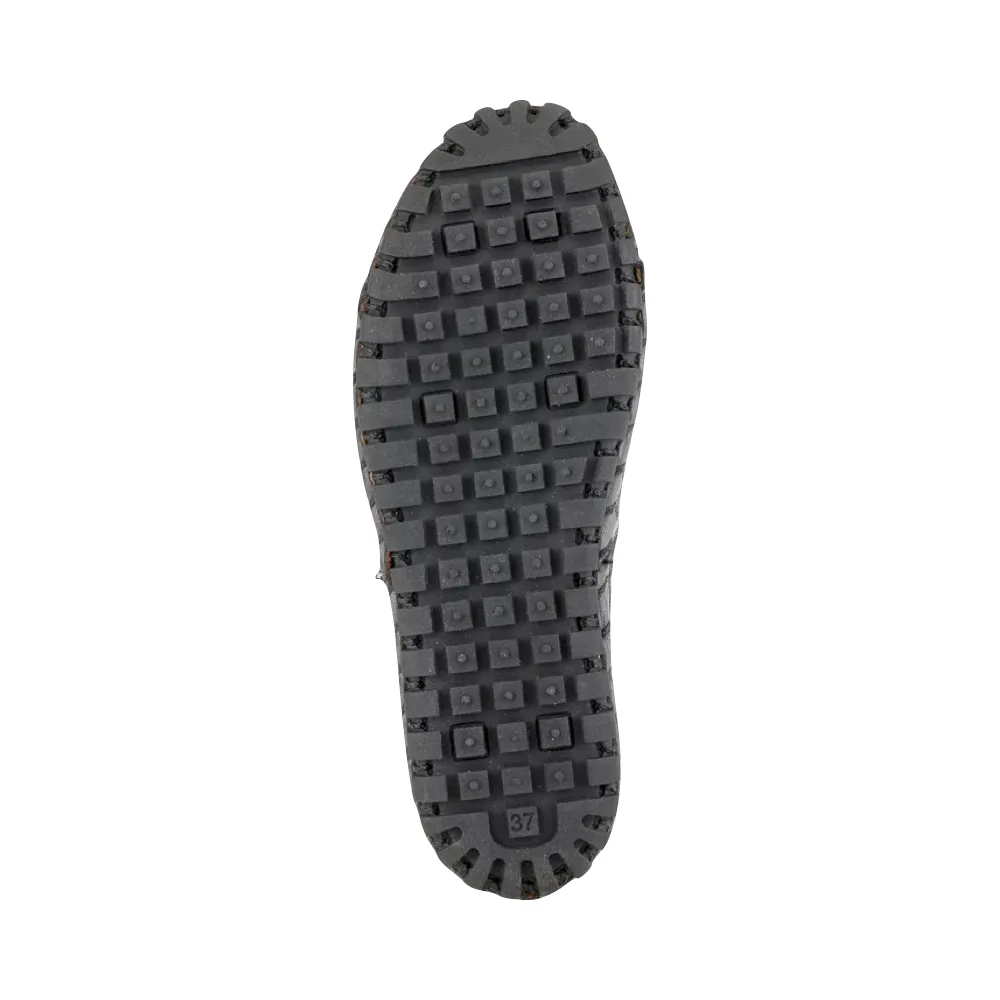 Spring Step Femmes Flowerflow Mocassin Plat en Charbon