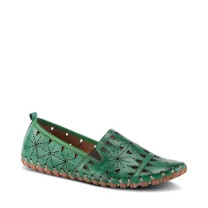 Spring Step Femme Fusaro Mocassin Plat en Vert
