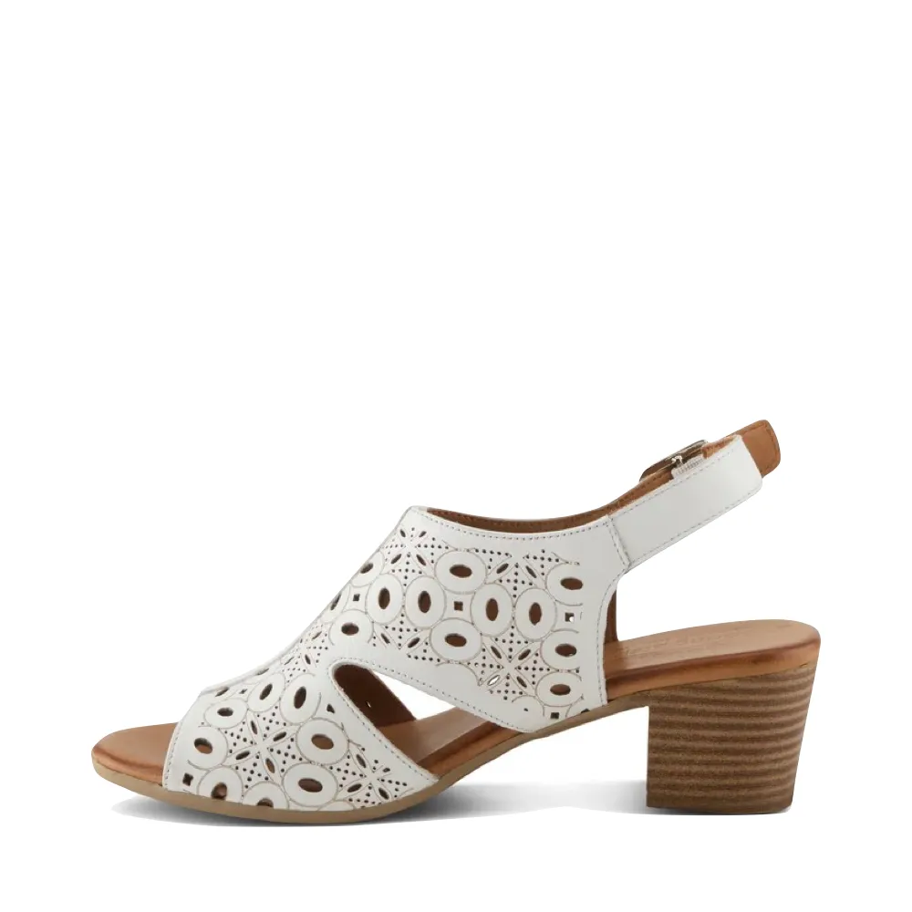 Sandale à talons Kovach pour femmes Spring Step en blanc