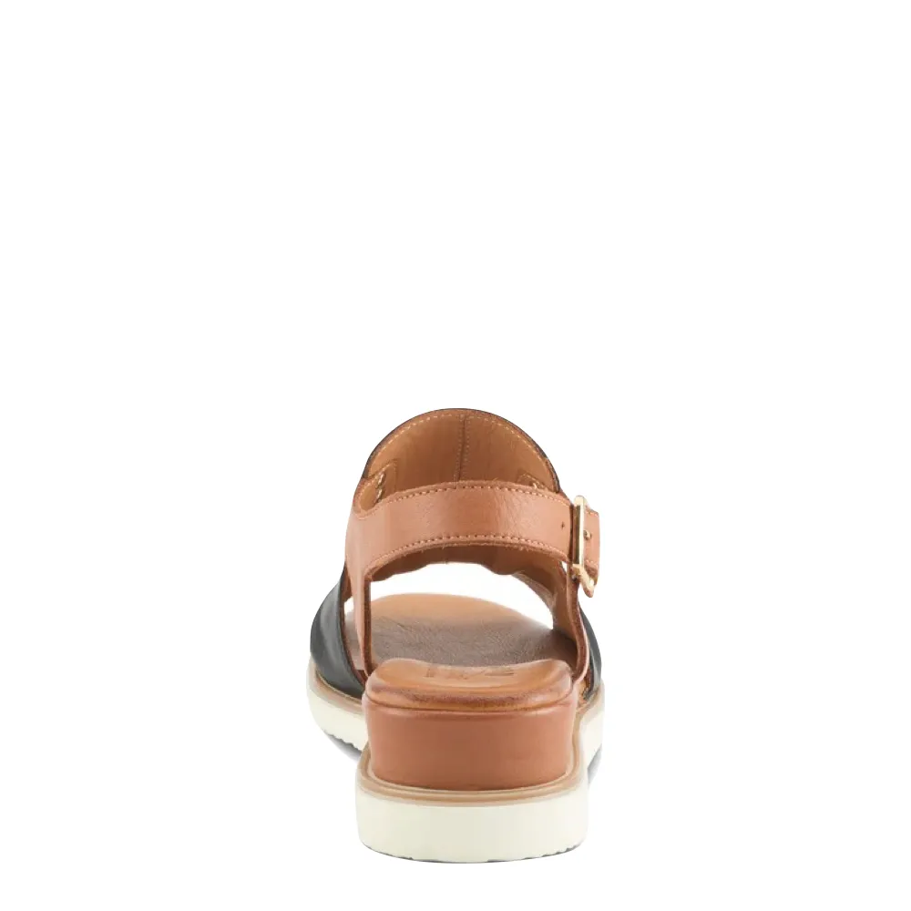 Sandale à plateforme Spring Step pour femmes en noir multicolore