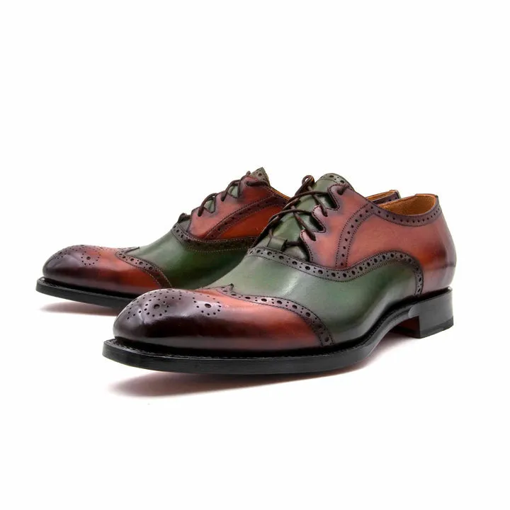Stephen Chaussures à Lacets - Camel/Vert