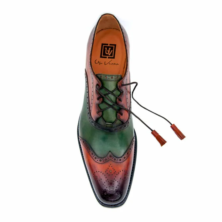 Stephen Chaussures à Lacets - Camel/Vert