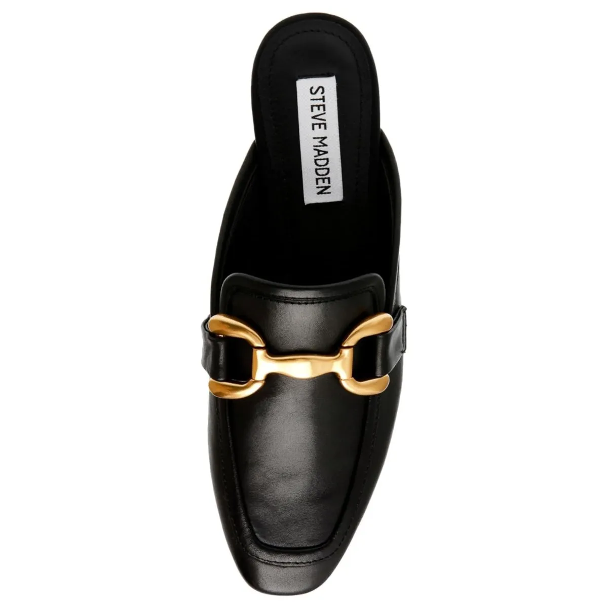 Steve Madden Femmes Fortunate en Cuir Noir