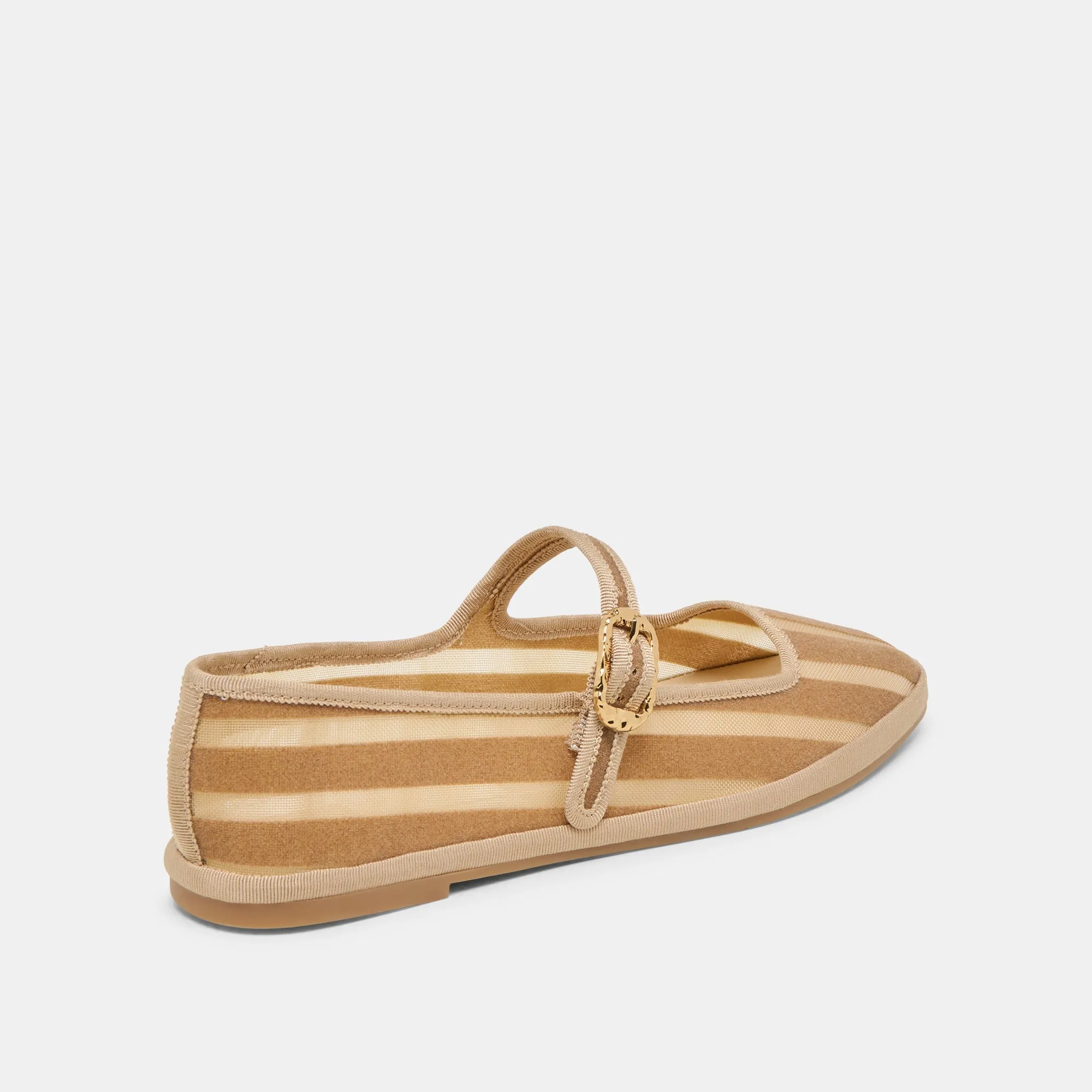 BALLERINES TAMEKA MÉSHÉ RAYÉES BEIGE