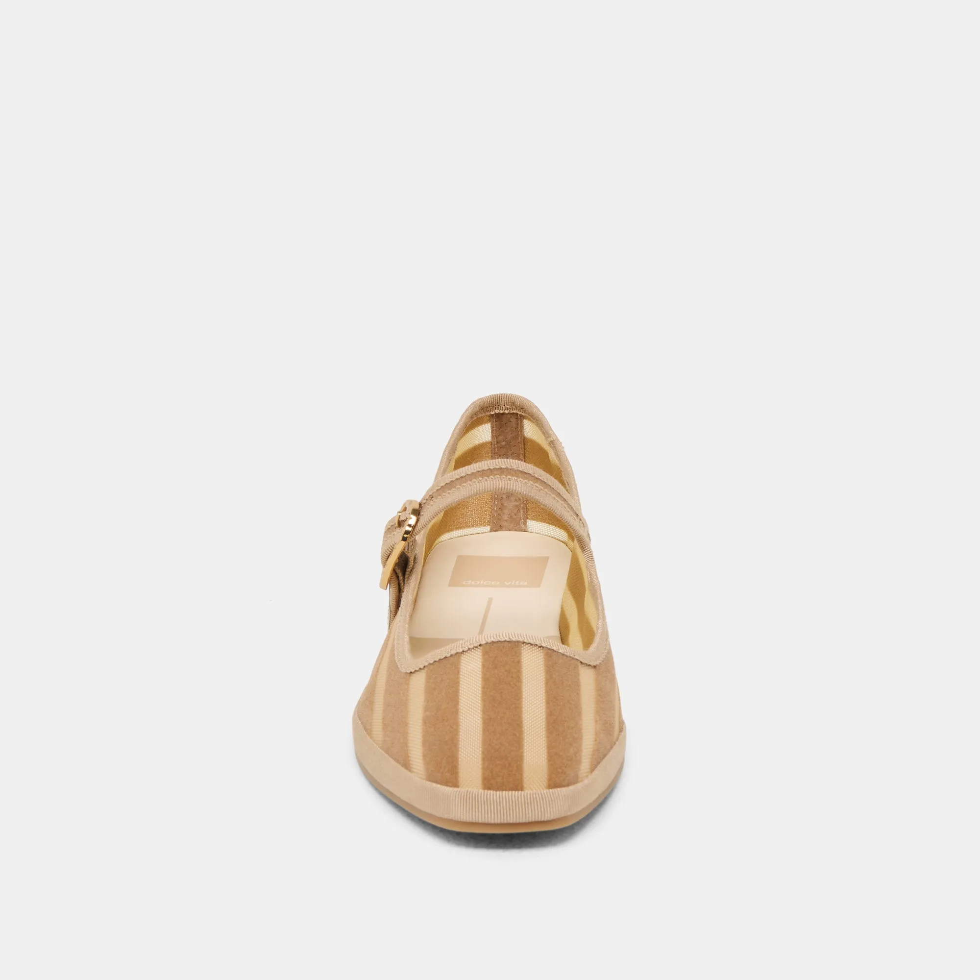 BALLERINES TAMEKA MÉSHÉ RAYÉES BEIGE