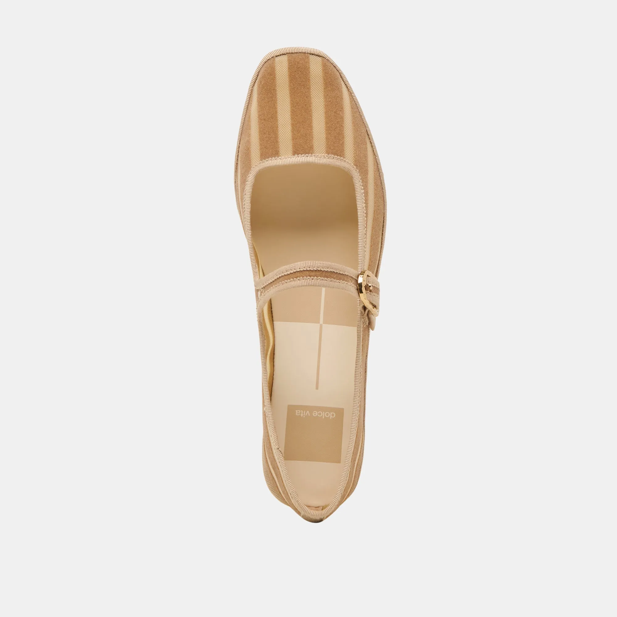 BALLERINES TAMEKA MÉSHÉ RAYÉES BEIGE