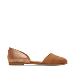 Jutti D'Orsay en cuir brun - Ballerines plates