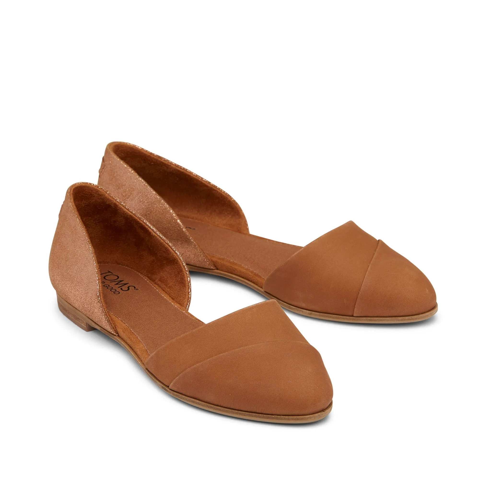 Jutti D'Orsay en cuir brun - Ballerines plates