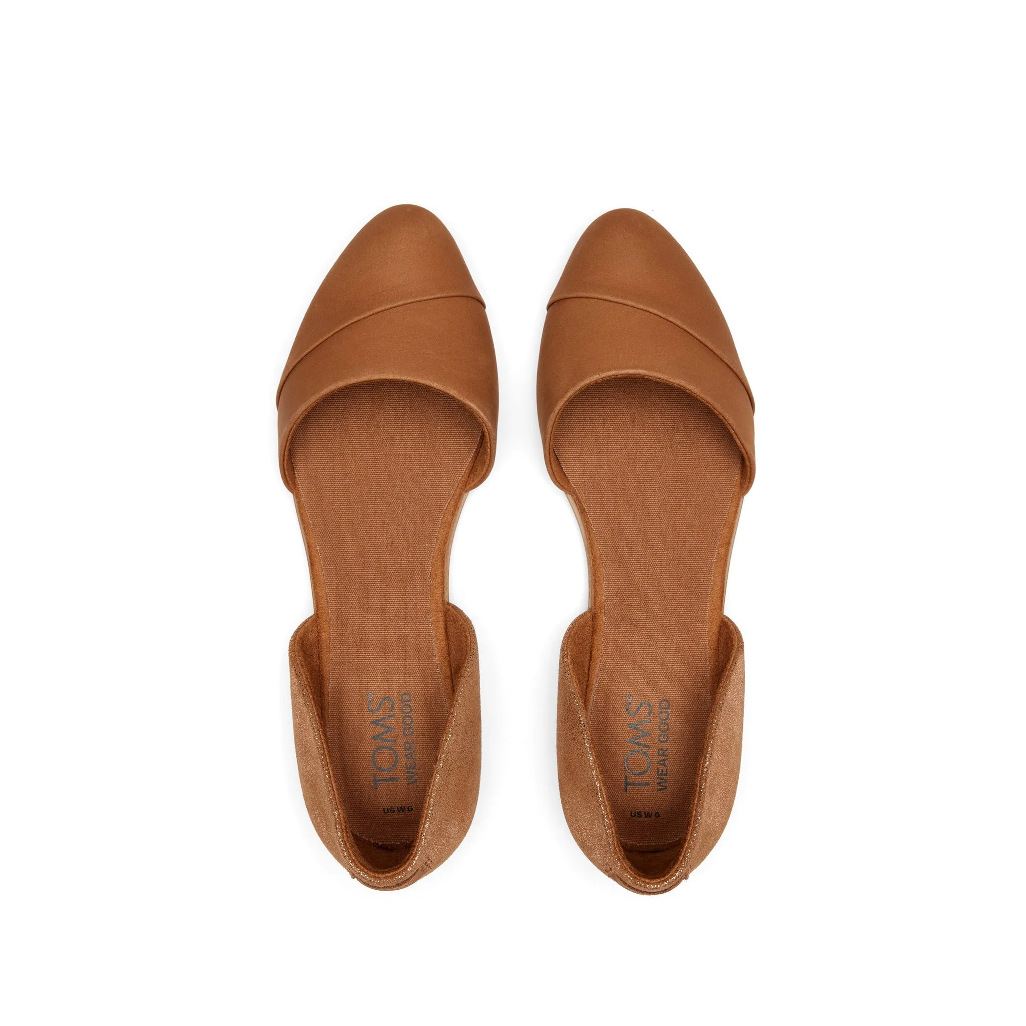 Jutti D'Orsay en cuir brun - Ballerines plates