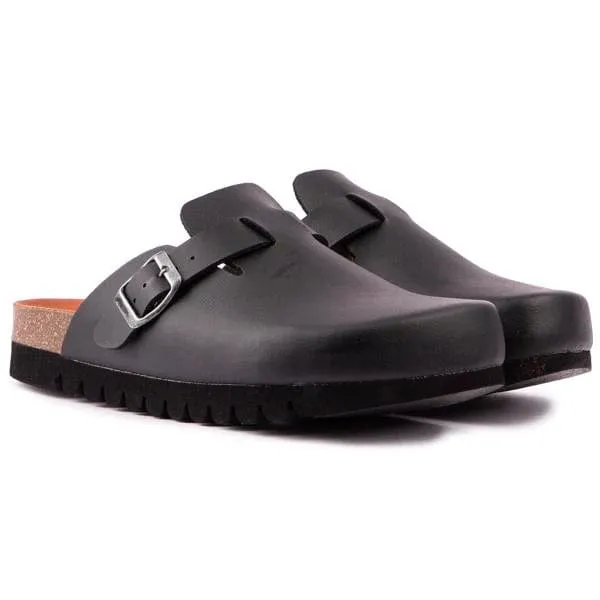 Sandales véganes Taro pour femme avec semelle confort | Noir