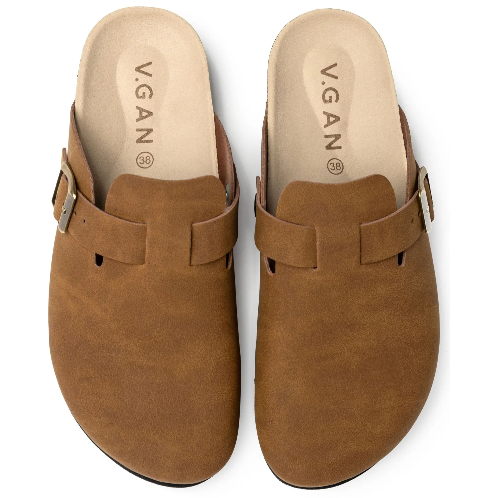Sandales véganes Taro pour femme avec semelle confort | Beige