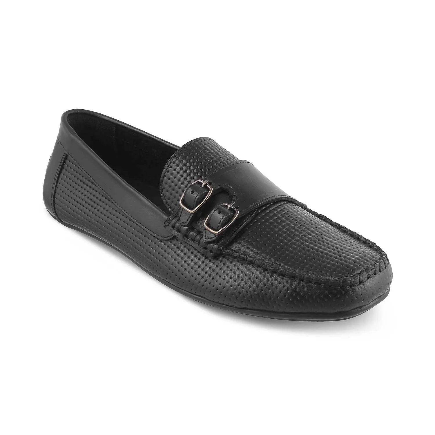 Les Chaussures Double Moine pour Homme Yosa Black Tresmode