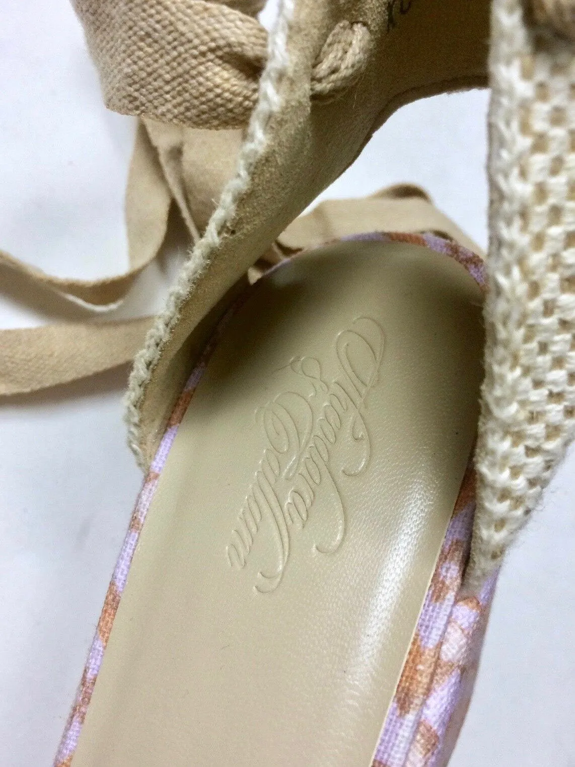 Theodora & Callum Taille 40 (9/9.5) Sandales à Wedge Rose & Beige NWOB