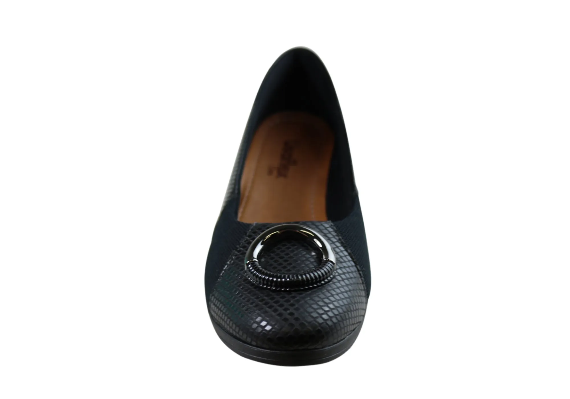 Usaflex Neva Chaussures Femmes à Talon Compensé en Cuir Confortables Fabriquées au Brésil Chaussures Usaflex