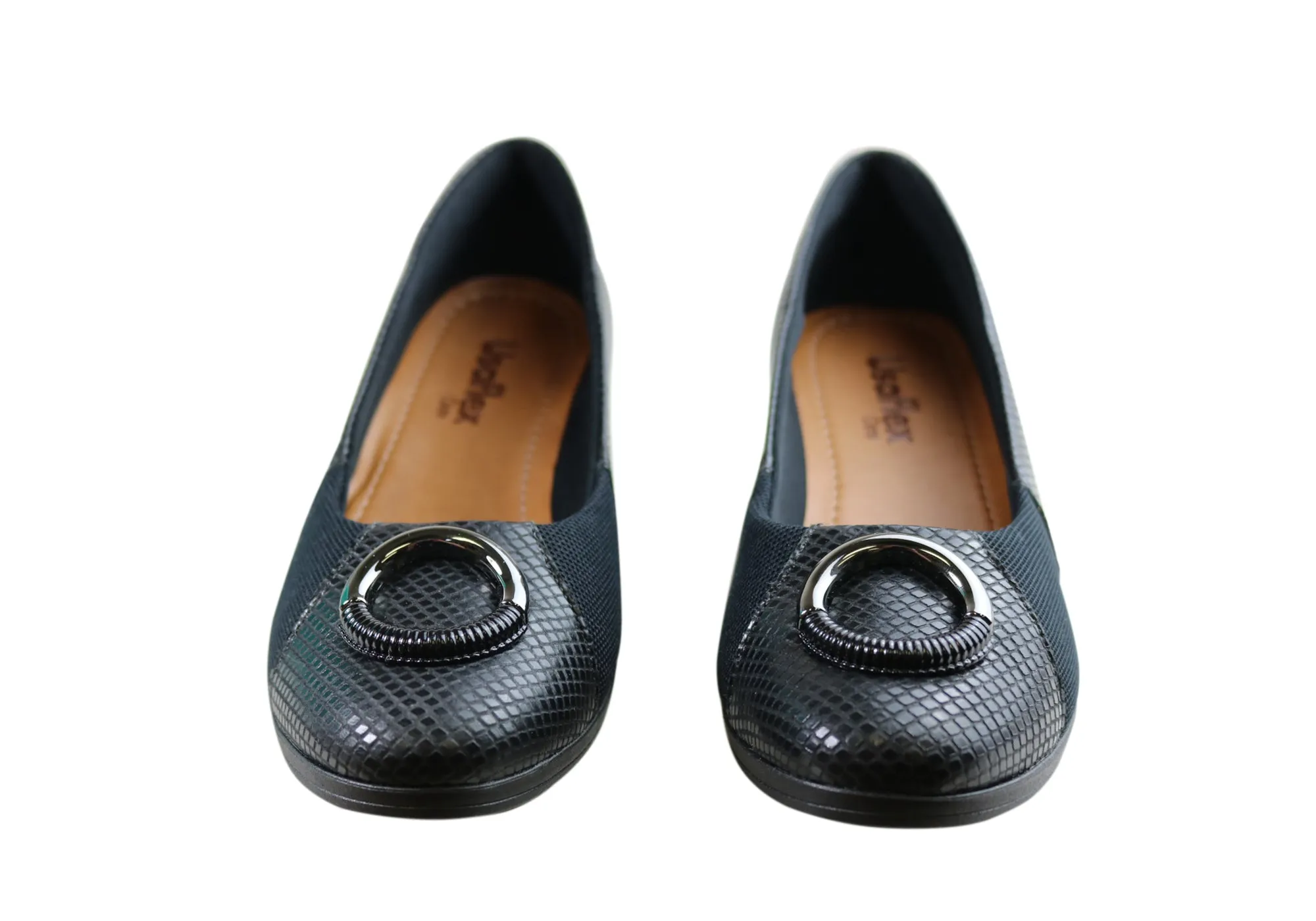 Usaflex Neva Chaussures Femmes à Talon Compensé en Cuir Confortables Fabriquées au Brésil Chaussures Usaflex