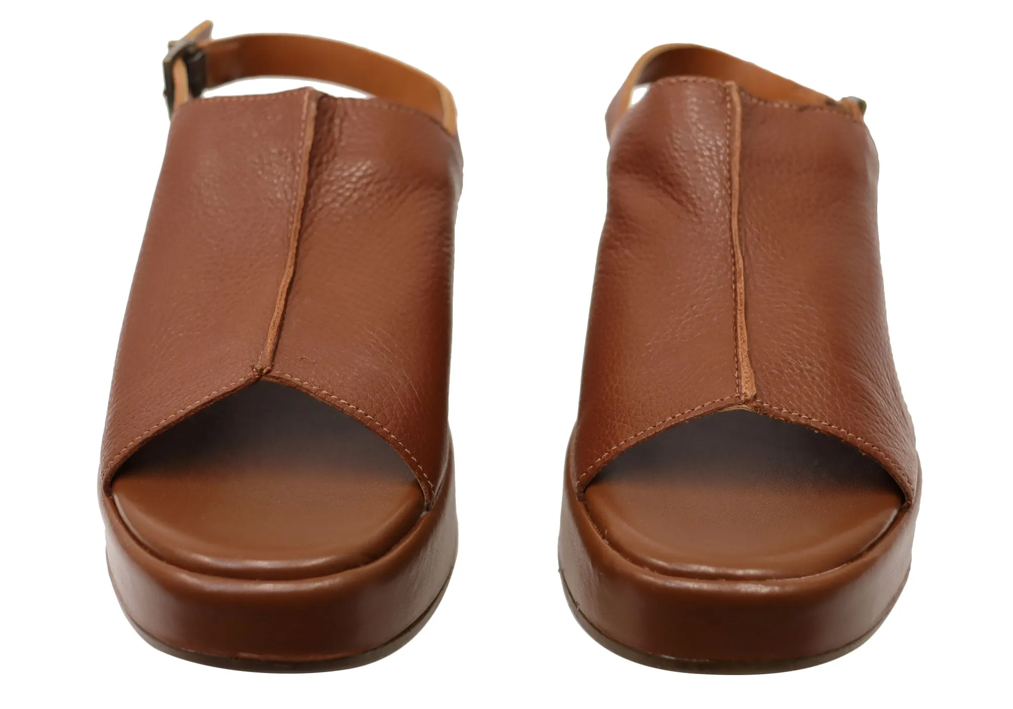 Via Paula Charlene Sandales Plateforme Confort Brésiliennes en Cuir pour Femme Via Paula Chaussures